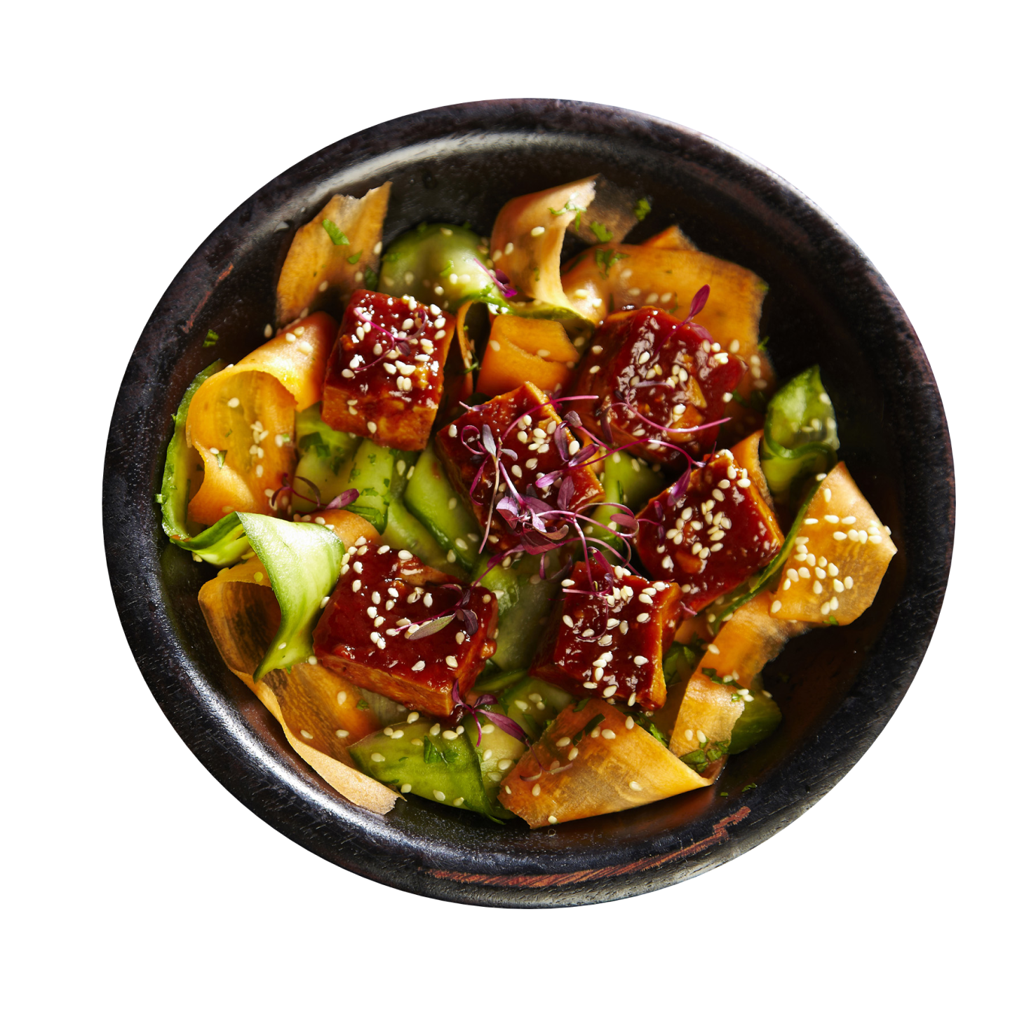 Char Sui Tofu with pickled veg